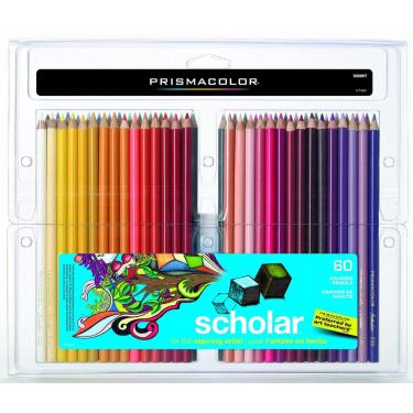 Imagem de Lápis de cor Prismacolor Scholar, pacote com 60