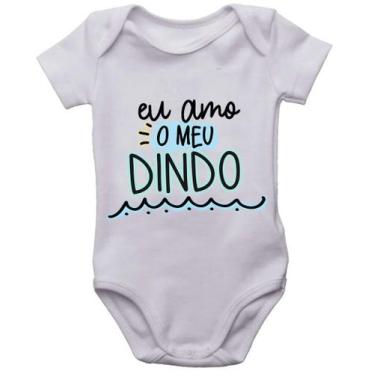 Imagem de body infantil eu amo meu dindo roupinha de neném bebê bori - Mago das 