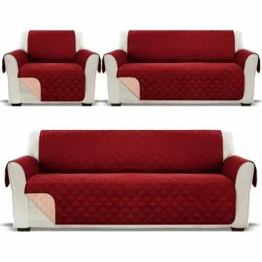 Imagem de Capa de cama à prova de vazamentos, capa de sofá lavável, protetor de móveis, cobertor para animais de estimação, crianças, cães e gatos, vermelho, 170,235 cm