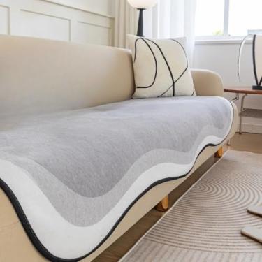 Imagem de Almofada de tecido para sofá, formato especial, antiderrapante, capa de sofá em formato de L, capa protetora para assento de toalha, A8,90x90cm, 1 peça B