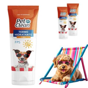 Imagem de Creme Termo Hidratante Cachorro Protetor FPS Cães Maciez 90g - Pet Cle