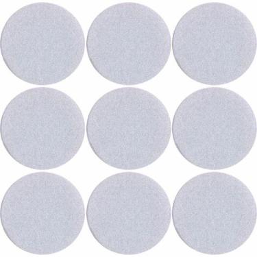 Imagem de Feltro Sintético para Móveis Leves Scotch Redondo Branco Grande 9 Unid