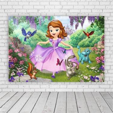 Imagem de Painel Retangular Princesa Sofia 1,,5X1,0M Lona Fosca - 3M