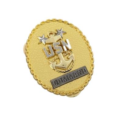 Imagem de Reprodução U.S. Navy USN E9 CHIEF PETTY OFFICER: MASTER OF THE COMMAND PIN METAL BADGE, padrão, metal, sem pedra preciosa, standard, Metal, Sem Pedra Preciosa