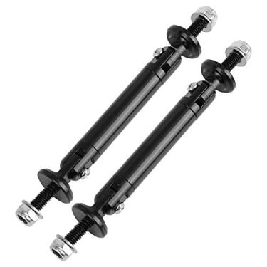 Imagem de X AUTOHAUX 2 peças de alavanca de batente frontal ajustável universal para carro, haste de suporte preta