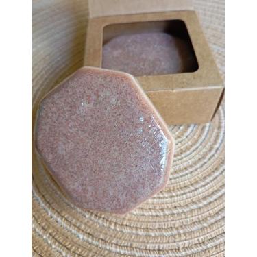 Imagem de Sabonete Facial de Argila Rosa, Base Vegetal com Aloe Vera e Rosa Mosqueta, 60g