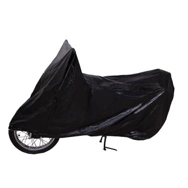 Imagem de Capa de Cobrir Moto Protetora Sol Chuva Poeira Universal 100% Impermeável | Cor Preto