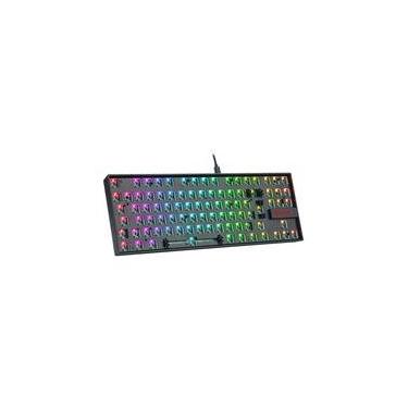 Imagem de Base para Teclado Mecânico Gamer Kumara Barebone Edition, RGB, USB, ABNT2, Preto - RD-BBK552