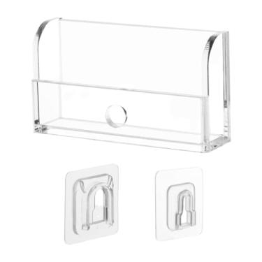 Imagem de DimyFew Suporte de Controle Remoto para Abridor de Portão, Caixa de Armazenamento de Parede, Suporte de Controle Remoto de Acrílico, Elegante E Funcional, Ade, Claro, Tamanho real