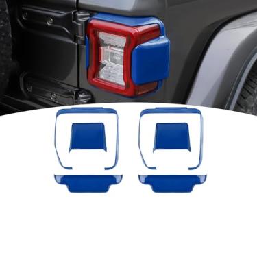 Imagem de PDKLIN Para Jeep JL Painel de acabamento da tampa da luz traseira para Jeep Wrangler JL JLU 2018-Present Blue Acessórios exteriores 6 peças