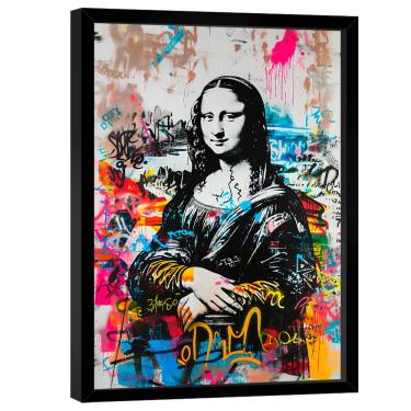 Imagem de Quadro Decorativo Monalisa Grafite
