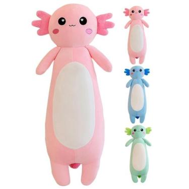 Imagem de Almofada de pelúcia Kekeso Long Axolotl Pink 100cm para crianças