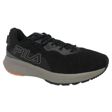 Imagem de Tenis fila ride masculino-preto/cinza/laranja, 40