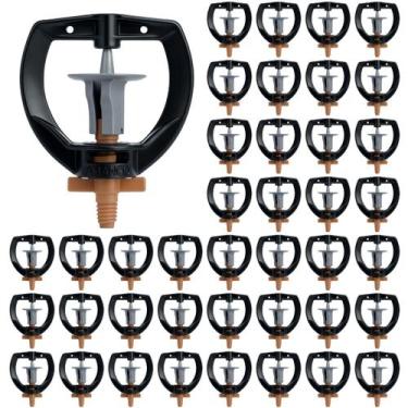 Imagem de Kit 50 Microaspersores Bailarina MF2 76 LPH Horta Jardim  Irrigação Un