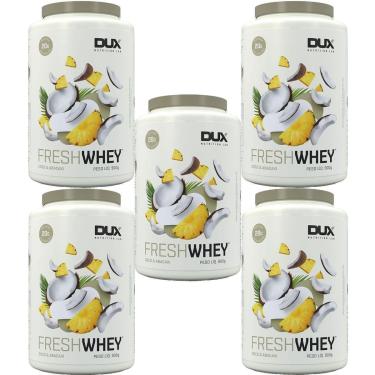 Imagem de Kit 5X Fresh Whey - 900g Coco e Abacaxi - Dux Nutrition-Masculino