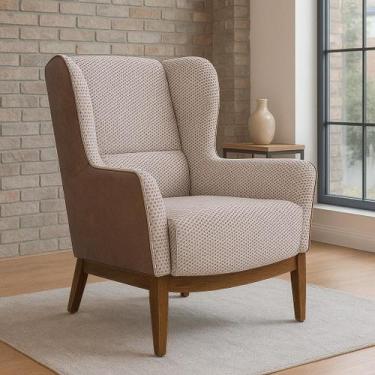 Imagem de Poltrona Dekorien Milena Jacar Corano Premium Alto Acabamento