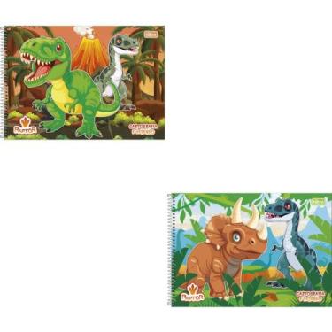 Imagem de Caderno de Desenho Universitário Capa Dura Raptor 80 Folhas Pacote com