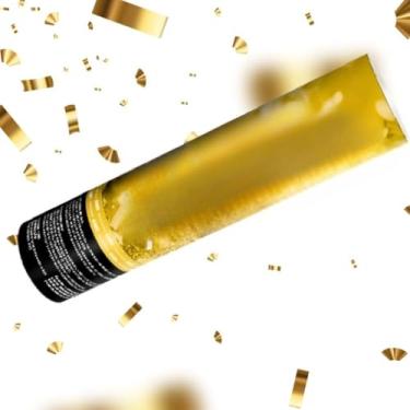 Imagem de Lança Confete Prata Dourado 30 cm –Chuva de Prata Metalizado Para Festa, Casamento, Formatura Ou Chá Revelação(LANÇA CONFETE DOURADO,1 UN)