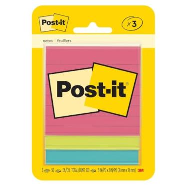 Imagem de POST-IT Cascata Pautado 76MM X 76MM 3 Blocos