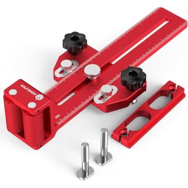 Imagem de Guia de gabarito de serra de mesa de rolamento de rolo unidirecional de segurança Thin Rip Jigs para cortes repetitivos de tiras estreitas, ranhura em T de 1/10.2 cm x 3/20.3 cm, funciona com serra de