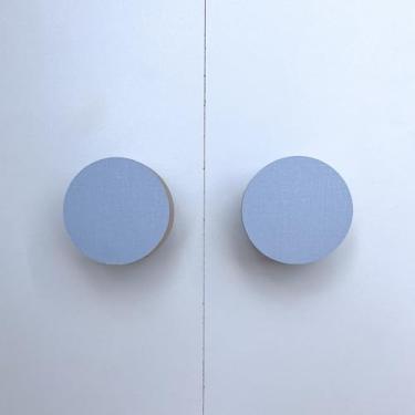 Imagem de 2 Puxadores Bola Azul Infantil Casa Cômoda Móveis Porta Gaveta