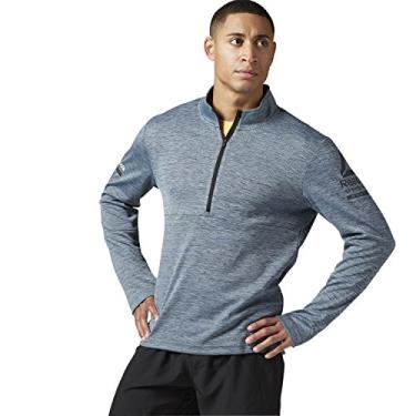 Imagem de Moletom feminino Reebok One Series manga longa com zíper 1/2, Gable Grey S-r, Large