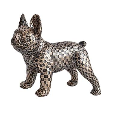 Imagem de FLCPJGV Estátua de Cachorro Luxuosa E Elegante – Escultura de Animal para Sala de Estar.