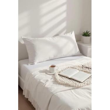 Imagem de Travesseiro KING ECOPlumas 90cm X 50cm De Ganso Hipoalergenico Antiacaro Confortavel e Macio