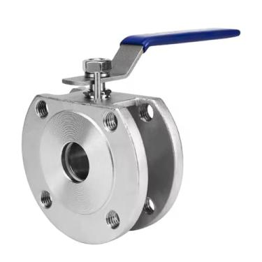 Imagem de Válvula De Esfera Tipo Wafer Fina, Estilo Italiano, Em Aço Inoxidável 304/316L Resistente À Corrosão, Para Uso Industrial E Residencial (1 Unidade)(SS316L,DN25)