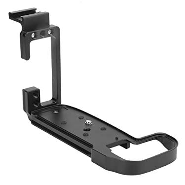 Imagem de KIMISS L Suporte de Placa de Liberação Rápida, Resistente, Liga de Alumínio, Suporte de Mão Com Sapata para Câmera Slr R5, Tiro Vertical, Preto e Vermelho (Preto)