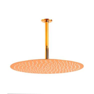 Imagem de Ducha Chuveiro Redonda De Teto 40 cm Curuá Pingoo.casa - Dourado