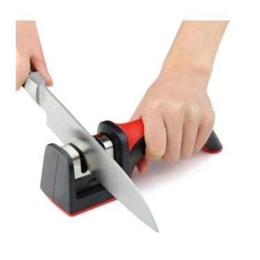 Imagem de Afiador Amolador de Facas e Tesouras 3 Opções Profissional