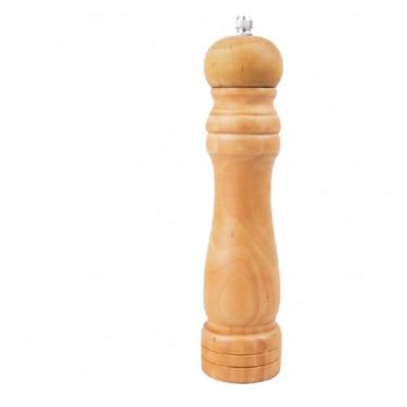 Imagem de Moedor de Madeira Premium 20cm para Pimenta e Sal
