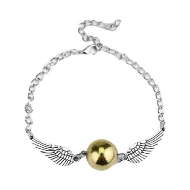 Imagem de Pulseira Golden Snitch Para Fãs De Harry Potter, Joia Artesanal Em Cam