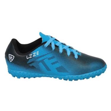 Imagem de Chuteira Society UZ Campo Sintético Adulto Nova  - UZZE SPORT, Azul, 3
