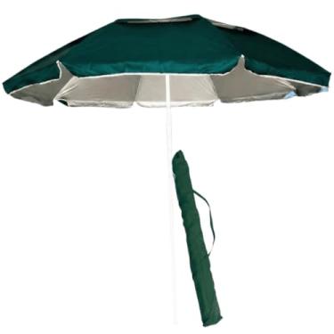 Imagem de Guarda Sol Ombrelone Grande Com Proteção UV Resistente Impermeável Haste De Metal Sol Praia Piscina Verão(Verde)