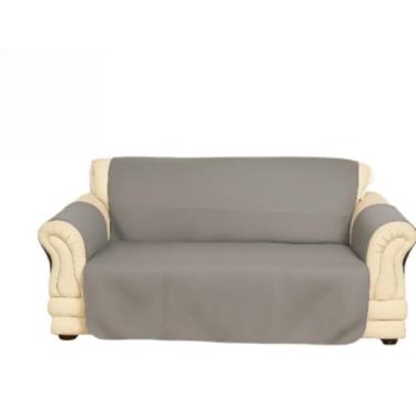 Imagem de Capa de Sofá Impermeável Matelada 2 e 3 Lugares em Microfibra Macia Moderna (Cinza,2 Lugares: Lg 0,90m Comp 2,00m)