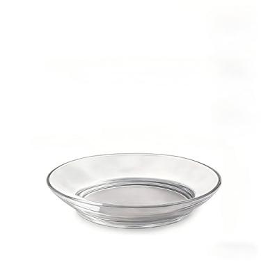 Imagem de Kit de 12 Pratos de Vidro Resistentes 22cm - Design Egípcio e Floral Liso, Pratos de Fundo Modernos para Mesa de Jantar e Eventos (Egípcio,8 Pratos)