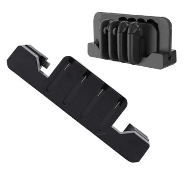 Imagem de Zyyini Base de Carregamento para 2 Controladores, Estação de Carregamento Rápido para 4 Controladores Com 2 Slots para Cartão de Jogo e Porta USB, Indicadores LED Transparentes
