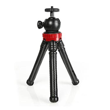 Imagem de XIANGGUI 1983 Suportes para projetores, suporte de minitripé, suporte para projetor com cabeças giratórias de 360 graus com cabeça esférica de metal para câmera (preto)