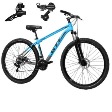 Imagem de Bicicleta Mtb Aro 29 Gti Roma 21v Indexado Freio Mecânico Suspensão 80mm Cambios Shimano-Unissex