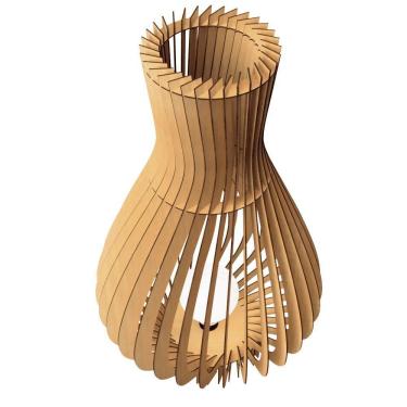 Imagem de Abajur Grande De Chão Alexandria Mdf Cru