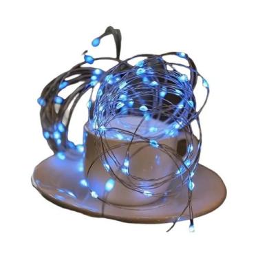 Imagem de Guirlanda De Luzes LED Em Cobre E Prata Para Decoração De Quarto, Casa