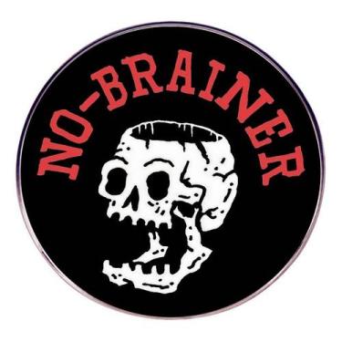 Imagem de Broche Pin Gothic Lapel No-Brainer Skull Alloy 3x3 cm 7,8 g - Yiweisai