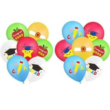 Imagem de Kit de balão para festa de formatura 28 unidades com balões de 12 pole