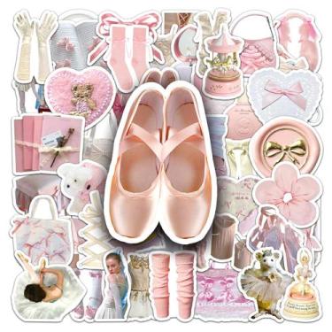 Imagem de Adesivos Ballet Aesthetic 50 peças para meninas à prova d'água - yiwei