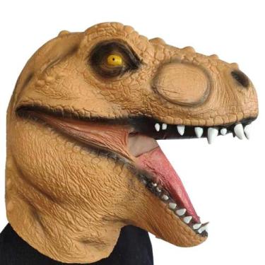 Imagem de Máscara de cosplay com cabeça de tiranossauro, dinossauro, látex de Ha