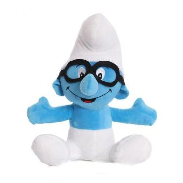 Imagem de Boneca de pelúcia Smurfs Anime Smurfs Brinquedo macio 23 cm - yiweisai