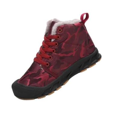 Imagem de Botas De Neve Para Meninos E Meninas, Impermeáveis, Forradas Com Pelúc