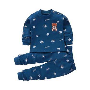 Imagem de Pijamas De Outono Para Crianças Conjunto De Pijama De Manga Longa Para